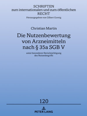 cover image of Die Nutzenbewertung von Arzneimitteln nach § 35a SGB V